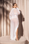 Luxe Elegance Mesh Robe - Glamour and Sophistication in Lingerie