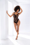 Classic Sheer Floral Lace Bodysuit: Lace Sass and Romance.